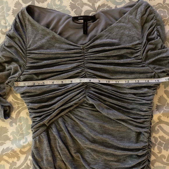 BCBG MAXAZRIA Gray Dress, Medium - Picture 11 of 11